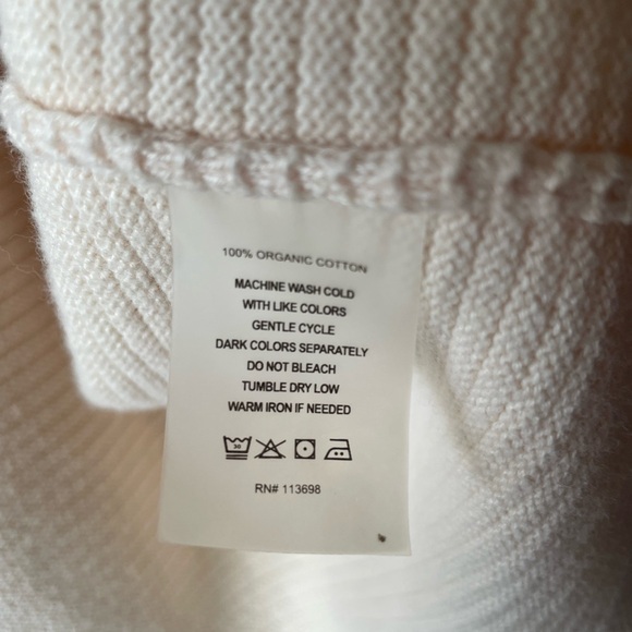 Margaret O’Leary organic cotton striped open long cardigan - Picture 5 of 5